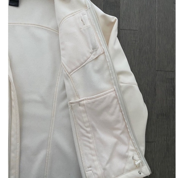 ~ SOLD ~THE NORTH FACE Small Women's Apex Windproof Soft Shell Jacket Coat White - Picture 5 of 12